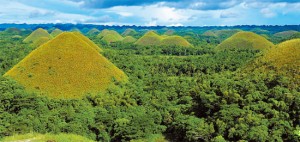 독특한 풍광을 자랑하는 필리핀 보홀. 사진은 보홀의 초콜릿언덕. 