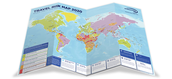 사진=인터내셔널 SOS 'TRAVEL RISK MAP 2020'