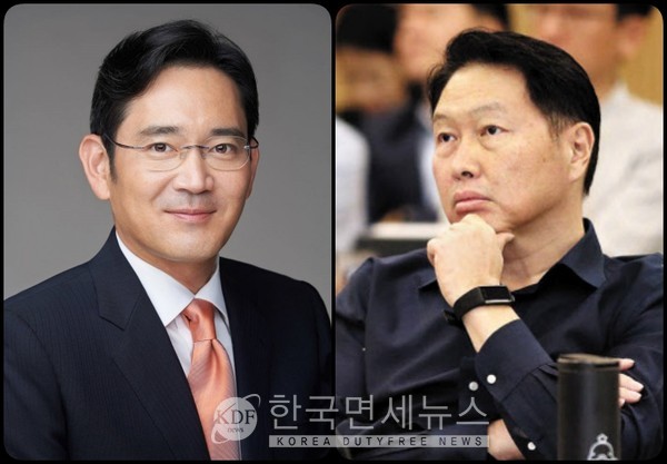 [Left] Chairman, Lee Jae-yong and chairman, Choi Tae-won