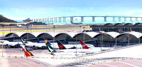The image of Hong Kong International Airport